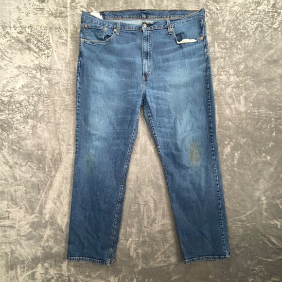 Levi's 559 Relaxed Straight Men's Jeans 44x34 Blue Denim Casual - Picture 1 of 12